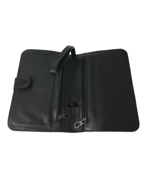 BOTTEGA VENETA（ボッテガベネタ）BOTTEGA VENETA (ボッテガベネタ) イントレチャートクラッチバッグ / ジゴロバッグ / 129528 ブラックの古着・服飾アイテム