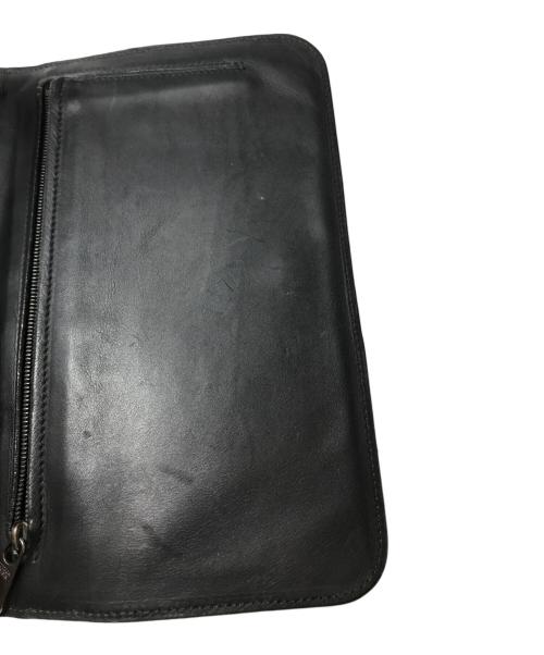 BOTTEGA VENETA（ボッテガベネタ）BOTTEGA VENETA (ボッテガベネタ) イントレチャートクラッチバッグ / ジゴロバッグ / 129528 ブラックの古着・服飾アイテム