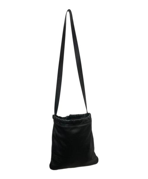 A.P.C.（アーペーセー）A.P.C. (アーペーセー) Sac Havane  / レザー巾着ショルダーバッグ ブラックの古着・服飾アイテム