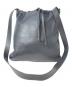 A.P.C.（アーペーセー）の古着「Sac Havane  / レザー巾着ショルダーバッグ」｜ブラック