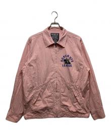Hysteric Glamour（ヒステリックグラマー）の古着「SUPER HYS LEAGUE ジップアップブルゾン」｜ピンク