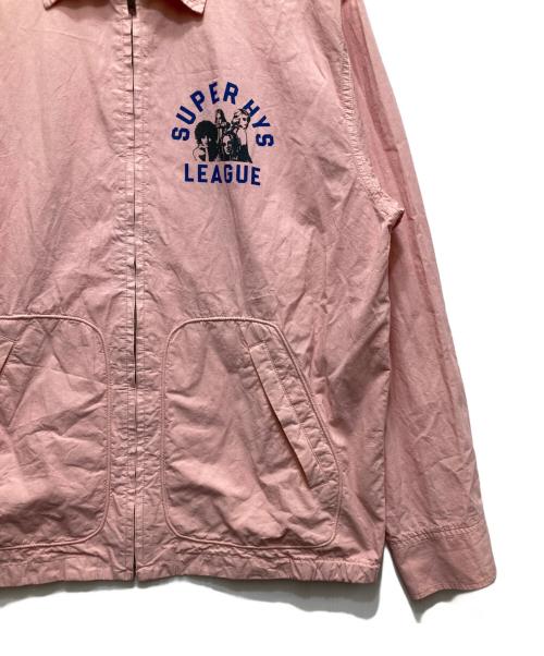 Hysteric Glamour（ヒステリックグラマー）Hysteric Glamour (ヒステリックグラマー) SUPER HYS LEAGUE ジップアップブルゾン ピンク サイズ:XLの古着・服飾アイテム