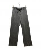 refomedリフォメッド）の古着「23AW WOOL RIB KNIT PANTS（ウールリブニットパンツ）REPT-010」｜グレー