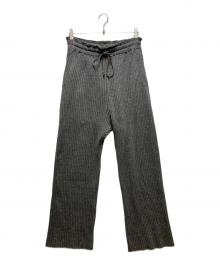 refomed（リフォメッド）の古着「23AW WOOL RIB KNIT PANTS（ウールリブニットパンツ）REPT-010」｜グレー