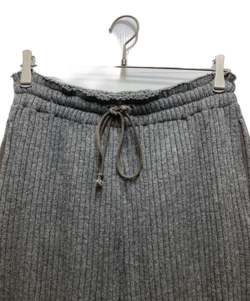 refomed（リフォメッド）refomed (リフォメッド) 23AW WOOL RIB KNIT PANTS（ウールリブニットパンツ）REPT-010 グレー サイズ:2の古着・服飾アイテム