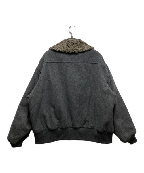 Name.（ネーム）Name. (ネーム) MELTON PADED FLIGHT JACKET （メトロンパテッドフライトジャケット）NMJK-027 チャコールグレーの古着・服飾アイテム