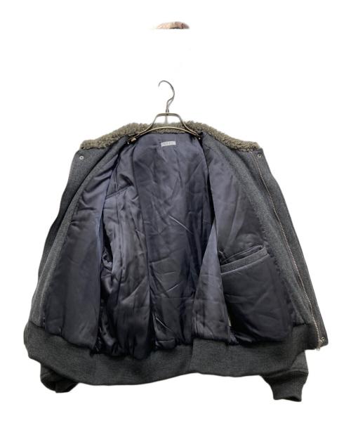Name.（ネーム）Name. (ネーム) MELTON PADED FLIGHT JACKET （メトロンパテッドフライトジャケット）NMJK-027 チャコールグレーの古着・服飾アイテム