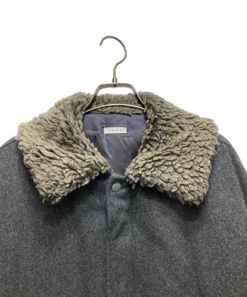 Name.（ネーム）Name. (ネーム) MELTON PADED FLIGHT JACKET （メトロンパテッドフライトジャケット）NMJK-027 チャコールグレーの古着・服飾アイテム