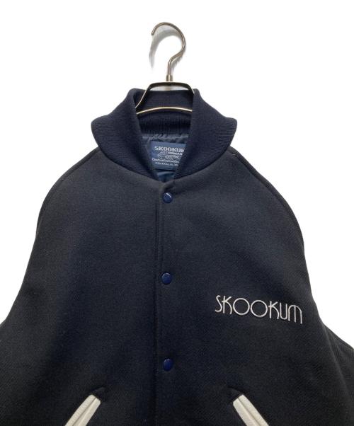 skookum（スクーカム）SKOOKUM (スクーカム) BEAUTY&YOUTH (ビューティーアンドユース) 別注 レターマンジャケット / スタジアムジャンパー ネイビー サイズ:Sの古着・服飾アイテム