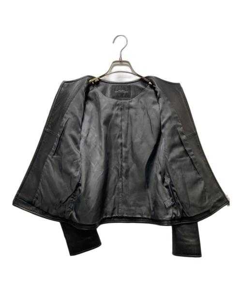 green label relaxing（グリーンレーベルリラクシング）green label relaxing (グリーンレーベルリラクシング) シープレザーライダースジャケット ブラック サイズ:40の古着・服飾アイテム
