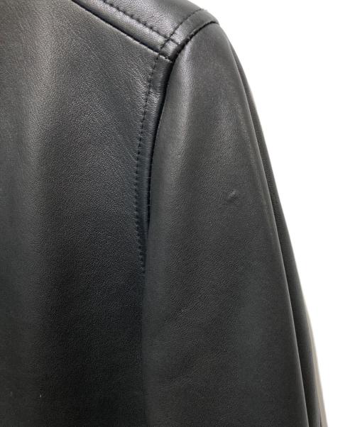 green label relaxing（グリーンレーベルリラクシング）green label relaxing (グリーンレーベルリラクシング) シープレザーライダースジャケット ブラック サイズ:40の古着・服飾アイテム