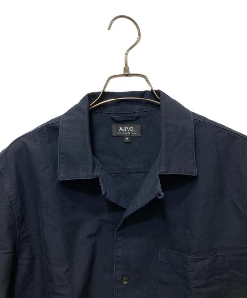A.P.C.（アーペーセー）A.P.C. (アーペーセー) ロングスリーブシャツ ネイビー サイズ:Mの古着・服飾アイテム