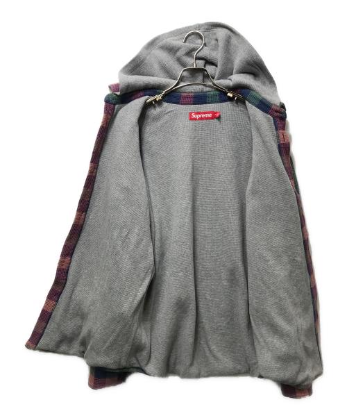 SUPREME（シュプリーム）Supreme (シュプリーム) Waffle Plaid Hooded Shirt(ワッフルプレイドフーデッドシャツ)　24FW グリーン サイズ:Mの古着・服飾アイテム