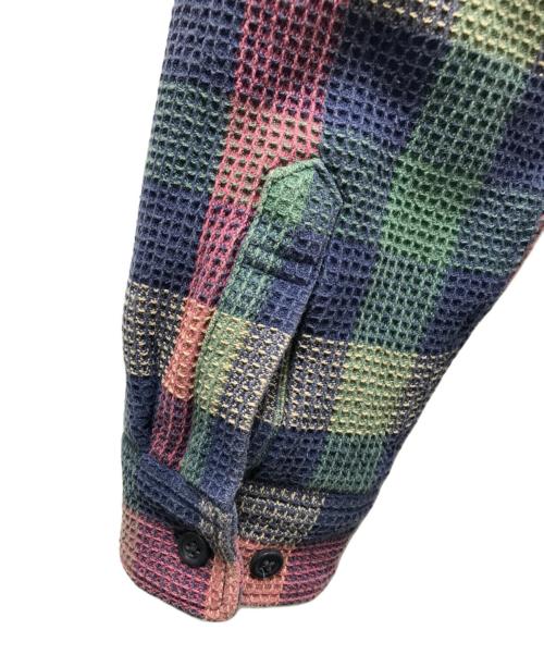 SUPREME（シュプリーム）Supreme (シュプリーム) Waffle Plaid Hooded Shirt(ワッフルプレイドフーデッドシャツ)　24FW グリーン サイズ:Mの古着・服飾アイテム