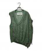 ANDERSSON BELLアンダーソンベル）の古着「MARIO SUMMER SHAGGY V-NECK  VEST」｜グリーン