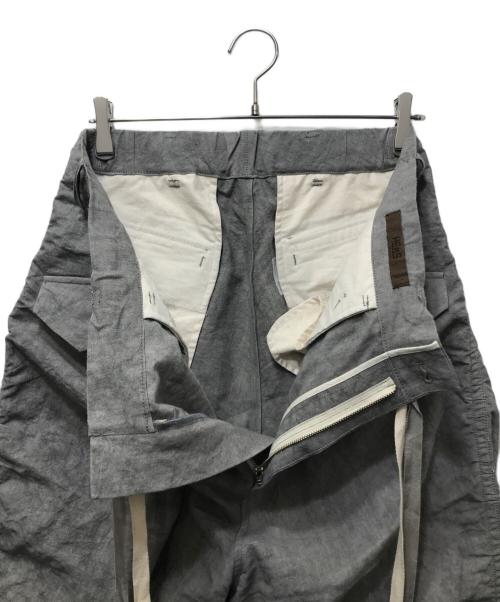 HEOS（ヘオース）HEōS (ヘオース) ワイドドローコード パンツ　HJSS-PT003　 グレー サイズ:3の古着・服飾アイテム