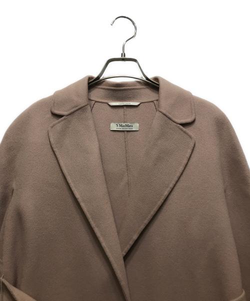 'S Max Mara（エスマックスマーラ）'S Max Mara (エスマックスマーラ) ダブルフェイスラップコート　CUCITO A MANO 　901113016　 ピンク サイズ:36の古着・服飾アイテム