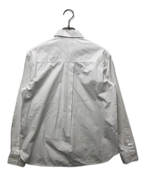 maison kitsune（メゾンキツネ）MAISON KITSUNE (メゾンキツネ) ベビーフォックス シャツ ホワイト サイズ:36の古着・服飾アイテム