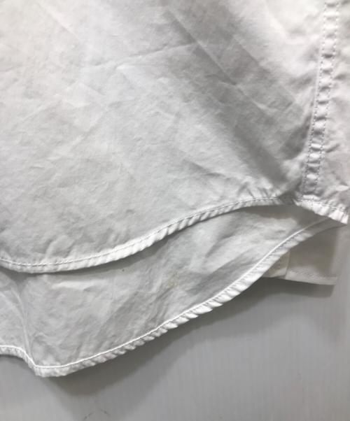 maison kitsune（メゾンキツネ）MAISON KITSUNE (メゾンキツネ) ベビーフォックス シャツ ホワイト サイズ:36の古着・服飾アイテム