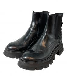 ALEXANDER McQUEEN（アレキサンダーマックイーン）の古着「ワンダーチェルシーブーツ 666368」｜ブラック
