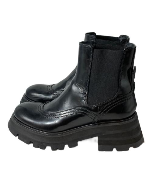 ALEXANDER McQUEEN（アレキサンダーマックイーン）ALEXANDER McQUEEN (アレキサンダーマックイーン) ワンダーチェルシーブーツ 666368 ブラック サイズ:36の古着・服飾アイテム