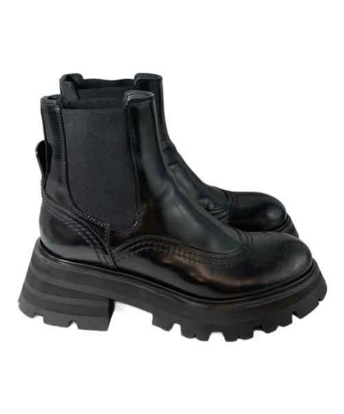 ALEXANDER McQUEEN（アレキサンダーマックイーン）ALEXANDER McQUEEN (アレキサンダーマックイーン) ワンダーチェルシーブーツ 666368 ブラック サイズ:36の古着・服飾アイテム