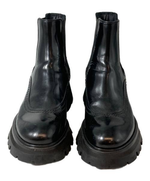 ALEXANDER McQUEEN（アレキサンダーマックイーン）ALEXANDER McQUEEN (アレキサンダーマックイーン) ワンダーチェルシーブーツ 666368 ブラック サイズ:36の古着・服飾アイテム