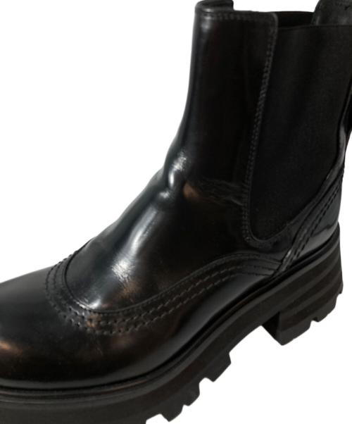 ALEXANDER McQUEEN（アレキサンダーマックイーン）ALEXANDER McQUEEN (アレキサンダーマックイーン) ワンダーチェルシーブーツ 666368 ブラック サイズ:36の古着・服飾アイテム