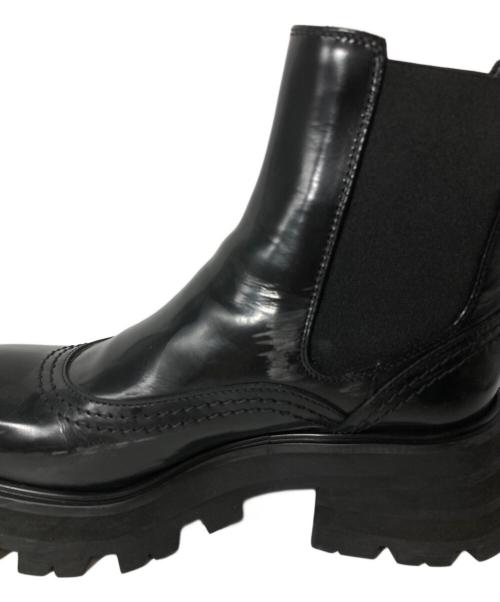 ALEXANDER McQUEEN（アレキサンダーマックイーン）ALEXANDER McQUEEN (アレキサンダーマックイーン) ワンダーチェルシーブーツ 666368 ブラック サイズ:36の古着・服飾アイテム