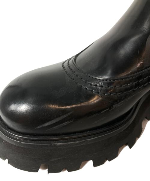 ALEXANDER McQUEEN（アレキサンダーマックイーン）ALEXANDER McQUEEN (アレキサンダーマックイーン) ワンダーチェルシーブーツ 666368 ブラック サイズ:36の古着・服飾アイテム