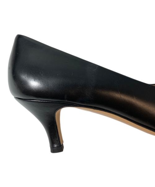 Salvatore Ferragamo（サルヴァトーレ フェラガモ）Salvatore Ferragamo (サルヴァトーレ フェラガモ) ヴァラリボンパンプス YB30431 0055 ブラック サイズ:5 1/2の古着・服飾アイテム