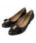 Salvatore Ferragamo（サルヴァトーレ フェラガモ）の古着「ヴァラリボンパンプス YB30431 0055」｜ブラック