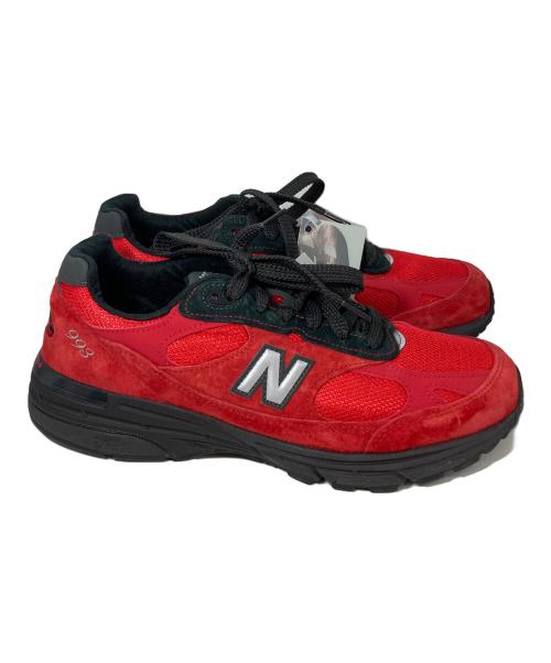 NEW BALANCE（ニューバランス）NEW BALANCE (ニューバランス) ローカットスニーカー　USA製　 レッド サイズ:27.5cmの古着・服飾アイテム