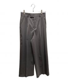 Noble（ノーブル）の古着「【洗える】エステルツイルストレッチスラックスパンツ」｜グレー