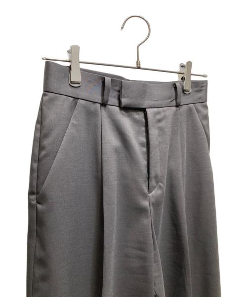 Noble（ノーブル）Noble (ノーブル) 【洗える】エステルツイルストレッチスラックスパンツ グレー サイズ:38の古着・服飾アイテム