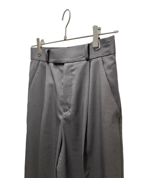 Noble（ノーブル）Noble (ノーブル) 【洗える】エステルツイルストレッチスラックスパンツ グレー サイズ:38の古着・服飾アイテム