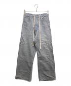 Whim Gazetteウィムガゼット）の古着「ドロストデニムパンツ WGZ1041302A0002」｜インディゴ