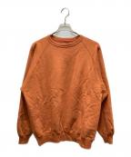 yokosakamotoヨウコサカモト）の古着「RAGLAN SLEEVE SWEATER/ラグランスリーブセーター」｜オレンジ