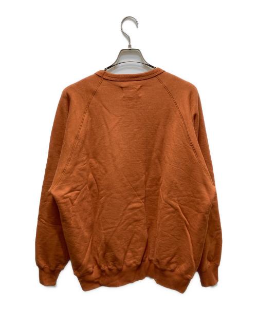 yokosakamoto（ヨウコサカモト）YOKOSAKAMOTO (ヨウコサカモト) RAGLAN SLEEVE SWEATER/ラグランスリーブセーター オレンジ サイズ:Lの古着・服飾アイテム