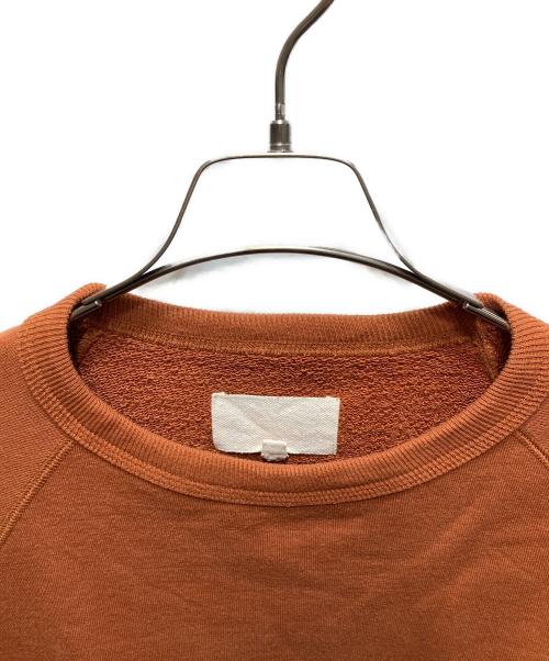 yokosakamoto（ヨウコサカモト）YOKOSAKAMOTO (ヨウコサカモト) RAGLAN SLEEVE SWEATER/ラグランスリーブセーター オレンジ サイズ:Lの古着・服飾アイテム