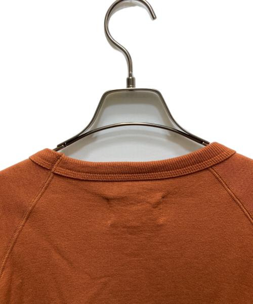 yokosakamoto（ヨウコサカモト）YOKOSAKAMOTO (ヨウコサカモト) RAGLAN SLEEVE SWEATER/ラグランスリーブセーター オレンジ サイズ:Lの古着・服飾アイテム