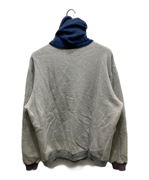 A.PRESSE（アプレッセ）A.PRESSE (アプレッセ) Vintage Attached Hood Sweat Parka/ヴィンテージアタッチトフッドスウェットパーカ グレー×ネイビー / OATMEAL サイズ:4の古着・服飾アイテム