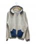 A.PRESSE（アプレッセ）の古着「Vintage Attached Hood Sweat Parka/ヴィンテージアタッチトフッドスウェットパーカ」｜グレー×ネイビー / OATMEAL
