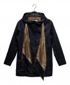 HERNOヘルノ）の古着「Delon scarf jacket（デロン スカーフジャケット）GC0302D-13218-9200」｜ネイビー
