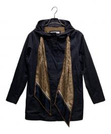 HERNO（ヘルノ）の古着「Delon scarf jacket（デロン スカーフジャケット）GC0302D-13218-9200」｜ネイビー