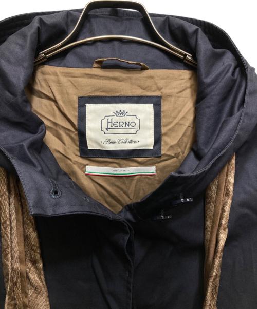 HERNO（ヘルノ）HERNO (ヘルノ) Delon scarf jacket（デロン スカーフジャケット）GC0302D-13218-9200 ネイビー サイズ:42の古着・服飾アイテム
