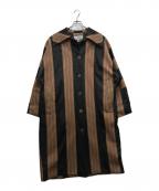 LOEWEロエベ）の古着「切替ストライプコート D2291124AK」｜ブラック