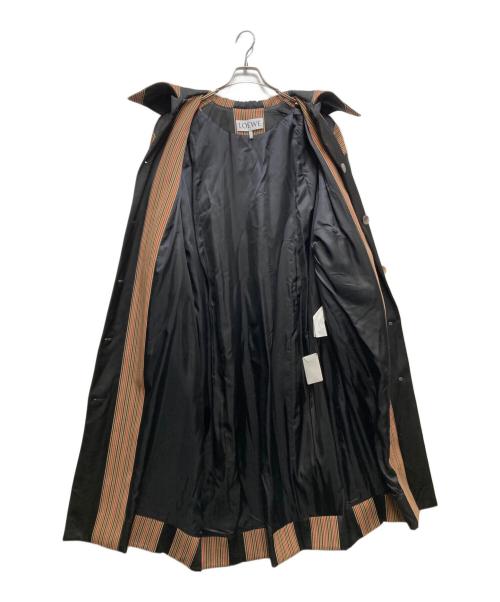 LOEWE（ロエベ）LOEWE (ロエベ) 切替ストライプコート D2291124AK ブラック サイズ:Sの古着・服飾アイテム