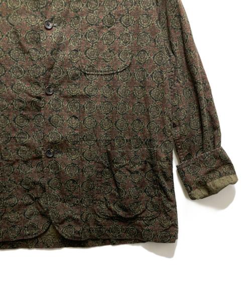 Engineered Garments（エンジニアド ガーメンツ）Engineered Garments (エンジニアド ガーメンツ) Loiter  Jacket / 総柄ｼﾞｬｹｯﾄ ブラウン サイズ:Lの古着・服飾アイテム