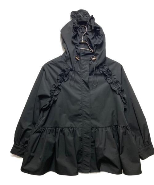 maison de dolce（メゾンドドルチェ）maison de Dolce (メゾンドドルチェ) フリルマウンテンパーカー ブラック サイズ: Freeの古着・服飾アイテム